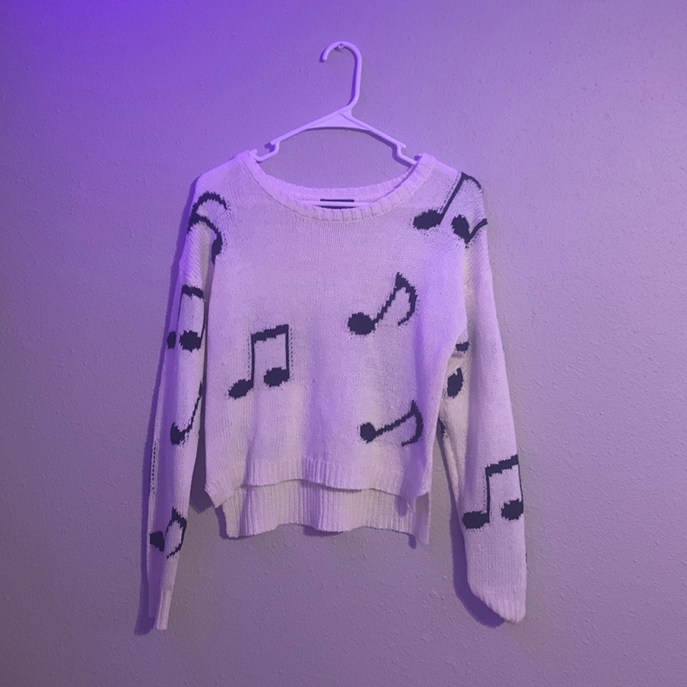 music note sweater